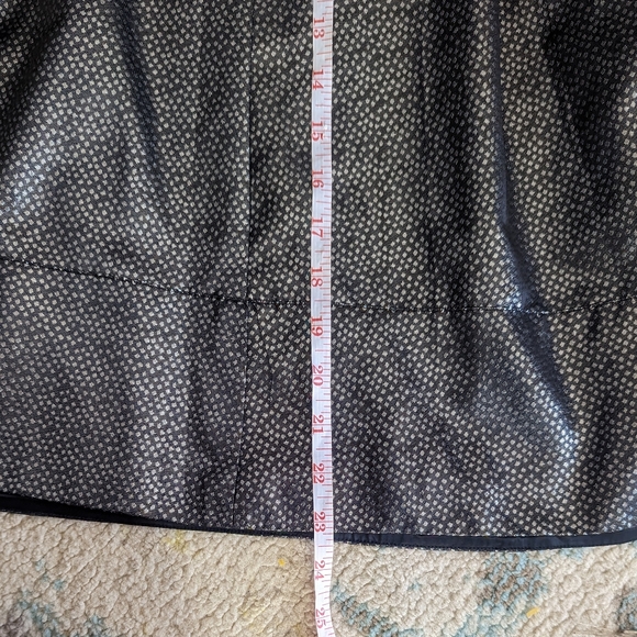 Express Design Studio Circle Skirt Black With Metallic Silver Dots Size 8 - Picture 10 of 10